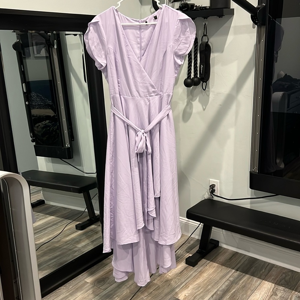 Lulus purple high low dress